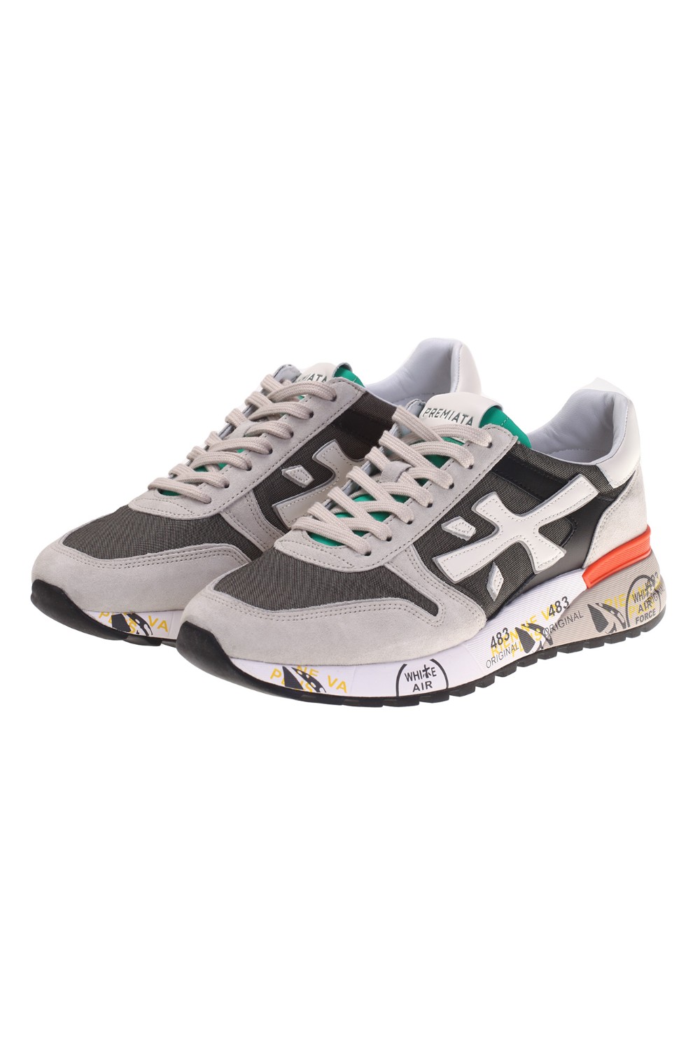 shop PREMIATA Saldi Scarpe: Premiata sneakers "Mick 6166".
Realizzata nella tonalità del grigio scuro e dettaglio coloratato
sulla linguetta per uno stile casual.
Logo Premiata e dallo spoiler colorato sulla suola.
Altezza Suola 4,2 cm.
Fusbet interno 28,5 cm.
Composizione Suola: 65% EVA 5% TPU 30% Gomma
Composizione Tomaia: 45% Pelle di vitello 20% PA 20% CO 15% NY
Composizione Fodera: 100% Pelle di capra
Fabbricato in Vietnam.. MICK-6166 number 8539638